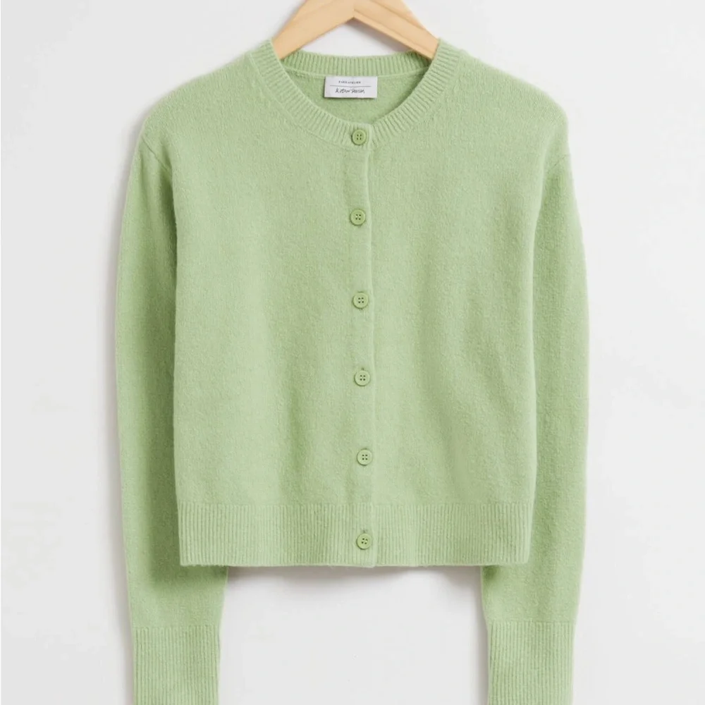 & Other Stories Light Green Cardigan - Picture 1 of 1